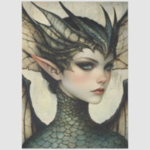 Gothic Mythological Nymph Fantasy Dragon