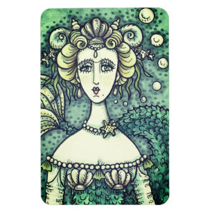 GOTHIC NEPTUNE'S PARAMOUR SJÖJUNGFRU MAGNET Grönt