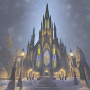 Gothic Night Cathedral Klistermärken