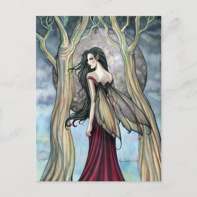 Gothic Night Fairy Postcard av Molly Harrison Vykort (Framsida)