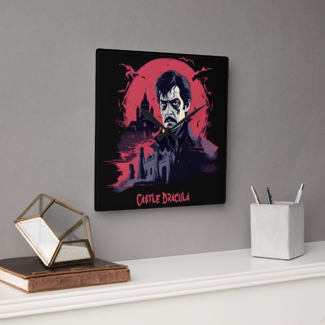 Gothic Nightmare Fyrkantig Klocka (Kontor)