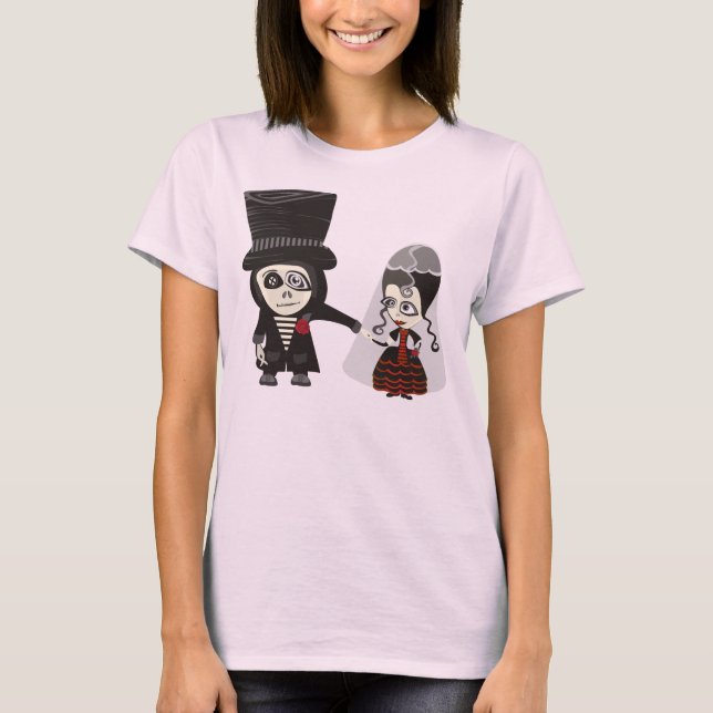 Gothic Ny gifta Tee Shirt (Framsida)