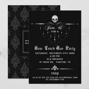 Gothic Nyårsafton Party-inbjudan Inbjudningar