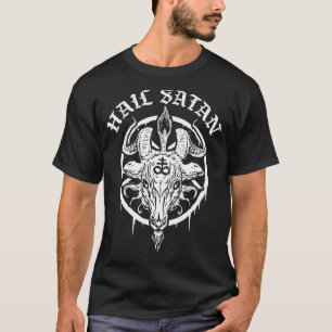 Gothic Occult Pentagram Leviathan Kor Baphomet H T Shirt