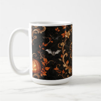 Gothic Orange Pumpkin Klassisk Mugg