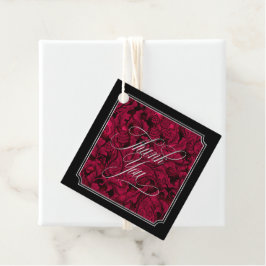 Gothic Paisley Ram Burgundy ID866 Gåvor Etiketter