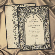 Gothic Parchment Medieval Until Death Wedding