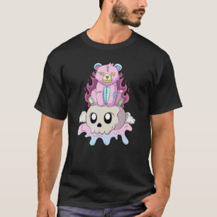 Gothic Pastel Teddy Fladdermus Creepy Voodoo 1 T Shirt