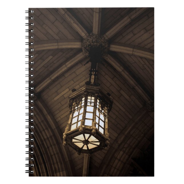 Gothic Pendant Light Spiral Photo Notebook Anteckningsbok (Framsidan)