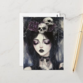 Gothic Persephone Queen of the Underworld Vykort