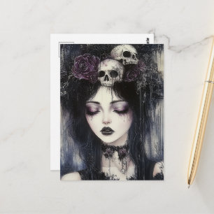 Gothic Persephone Queen of the Underworld Vykort