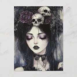 Gothic Persephone Queen of the Underworld Vykort