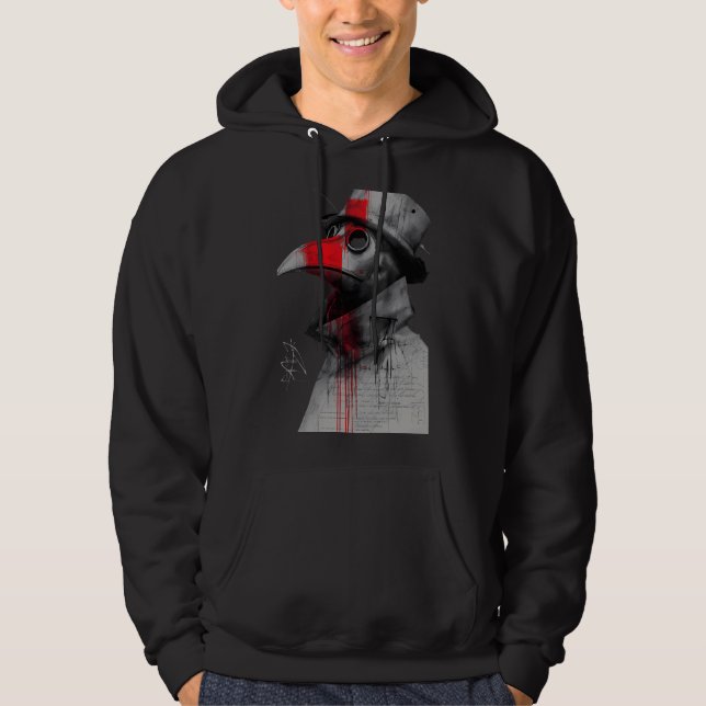 Gothic Pestenläkare Trash Polka Hoodie (Framsida)