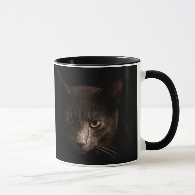 Gothic Pet Portrait Photo -  Magnificent Dark Mugg (Höger)