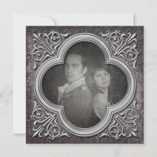 Gothic Photo Bröllop spara datum-inbjudan Datumet