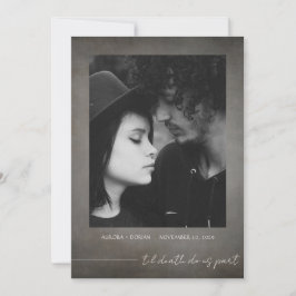 Gothic Photo Save Date Inbjudningar