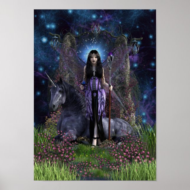 Gothic Princess & Unicorn Poster (Framsidan)