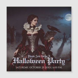 Gothic Queen i Moonlit Graveyard