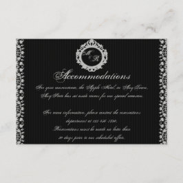 Gothic Ram Monogram Infoga Tilläggskort