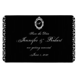Gothic Ram Monogram Spara datum Magnet