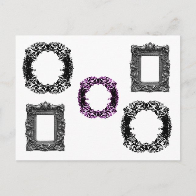 Gothic ram vykort (Framsida)