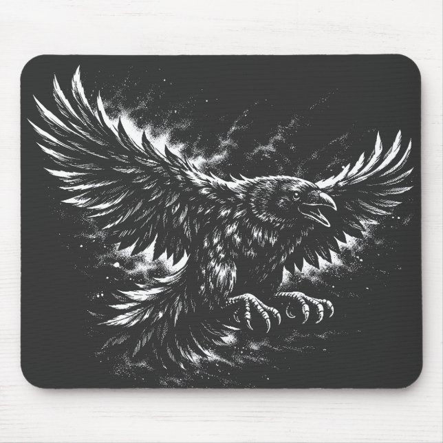 Gothic Raven – av BurnsInHell Musmatta (Framsidan)