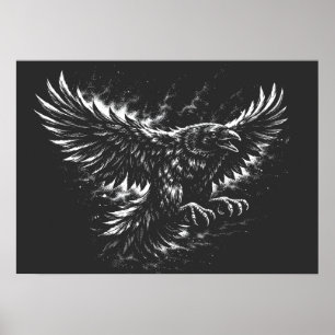 Gothic Raven – av BurnsInHell Poster
