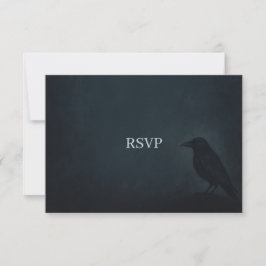 Gothic Raven Bröllop OSA Kort