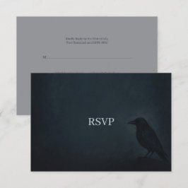 Gothic Raven Bröllop OSA Kort
