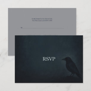 Gothic Raven Bröllop OSA Kort
