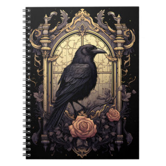 Gothic Raven, Raven Magic Apparel Anteckningsbok