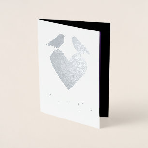 Gothic Ravens and Black Heart Anpassningsbar Maka Folierat Kort