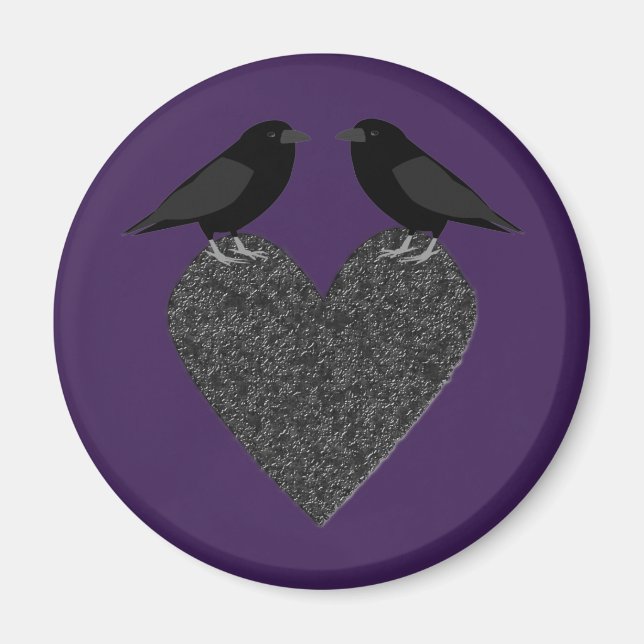 Gothic Ravens and Black Heart Magnet (Framsidan)