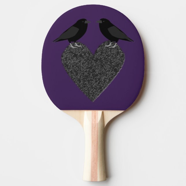 Gothic Ravens and Black Heart Pingisracket (Framsidan)