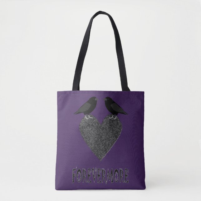 Gothic Ravens and Black Heart Tygkasse (Framsida)