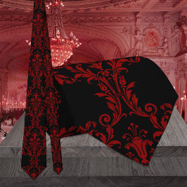 Gothic Red Acanthus Löv Bröllop Slips