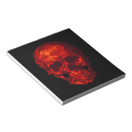 Gothic Red Skull Anteckningsblock