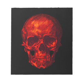 Gothic Red Skull Anteckningsblock