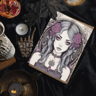 Gothic Reverie Blue Girl Poster