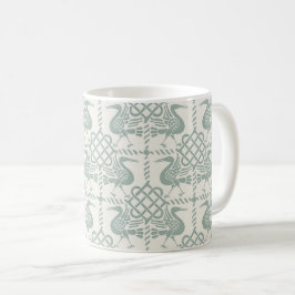 Gothic Revival Birds and Knofts Kaffemugg