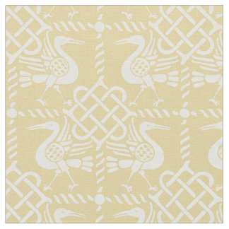 Gothic Revival Birds and Knofts Tyg