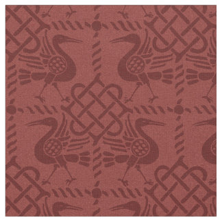 Gothic Revival Birds and Knofts Tyg