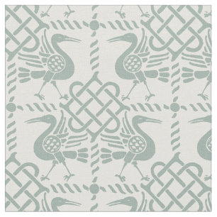 Gothic Revival Birds and Knofts Tyg