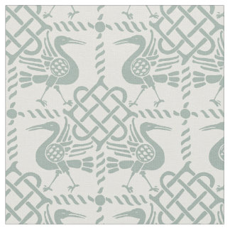 Gothic Revival Birds and Knofts Tyg