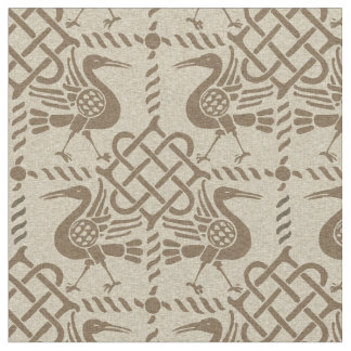 Gothic Revival Birds and Knofts Tyg