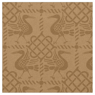 Gothic Revival Birds and Knofts Tyg