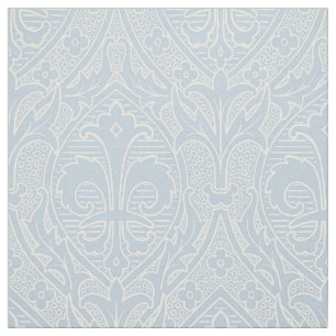 Gothic Revival Fleur de Lys - Misty Blue Tyg