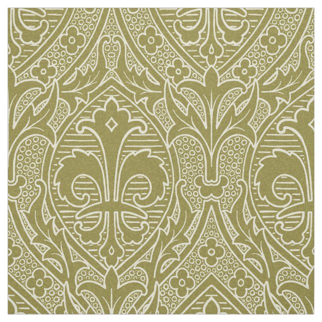 Gothic Revival Fleur de Lys - Old Guld Tyg (Provkarta)