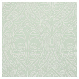 Gothic Revival Fleur de Lys - Tint of Absinthe Tyg