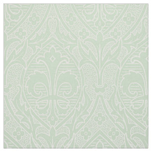 Gothic Revival Fleur de Lys - Tint of Absinthe Tyg